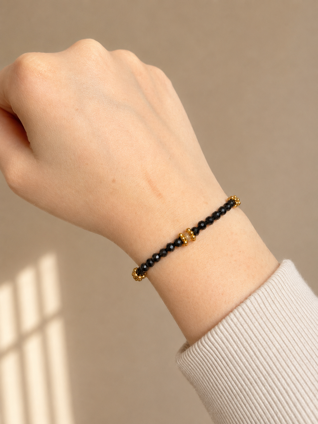 BRACELET BONNIE (TOURMALINE NOIRE – LABRADORITE)