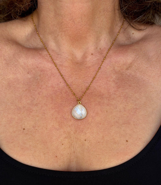 COLLIER JULYA DORÉ PIERRE DE LUNE