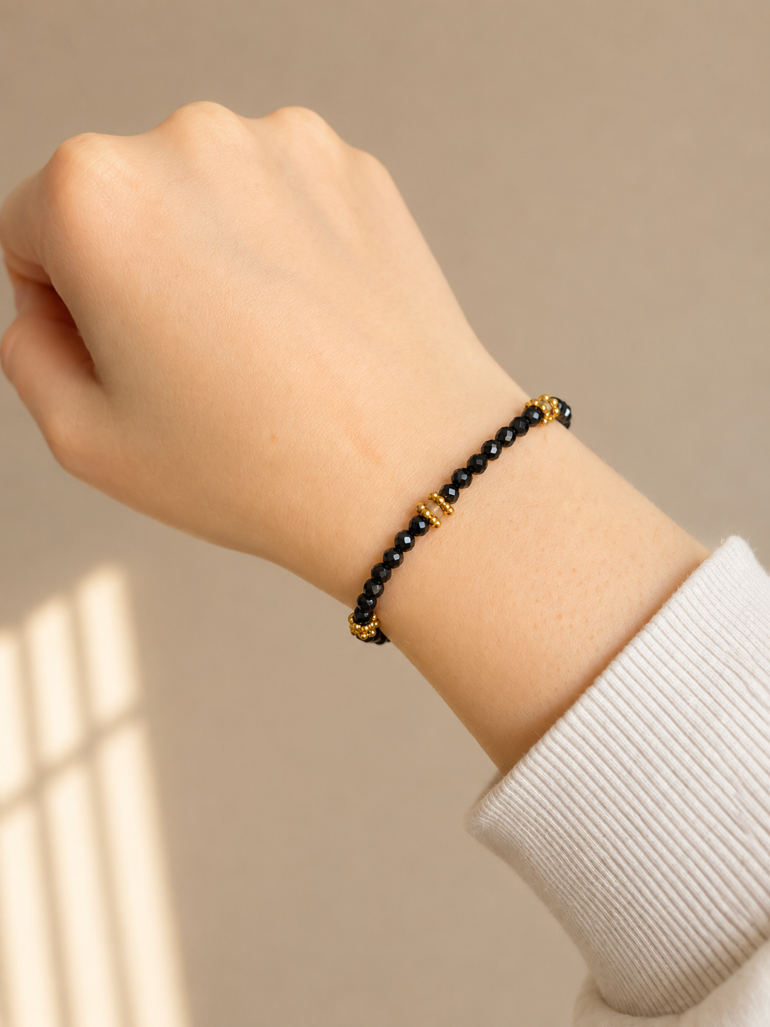 BRACELET BONNIE (TOURMALINE NOIRE – LABRADORITE)