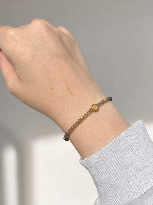 BRACELET MOÎRA (QUARTZ FUMÉ)