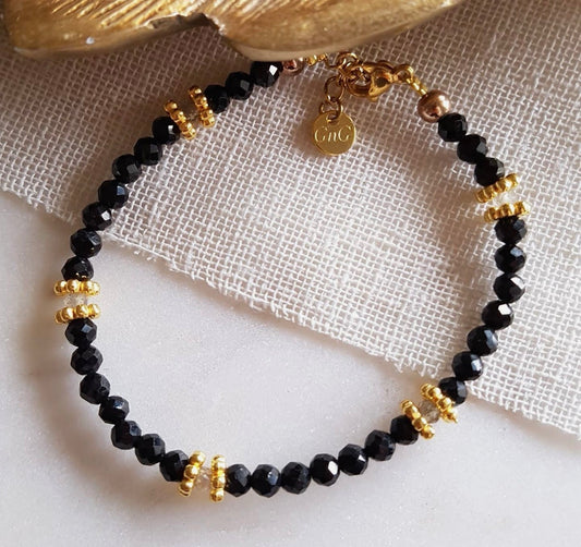BRACELET BONNIE (TOURMALINE NOIRE – LABRADORITE)